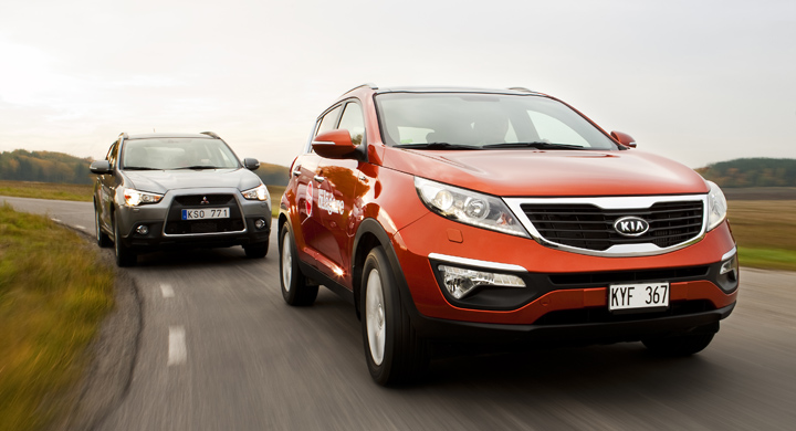 Biltest: Kia Sportage, Mitsubishi ASX | Vi Bilägare