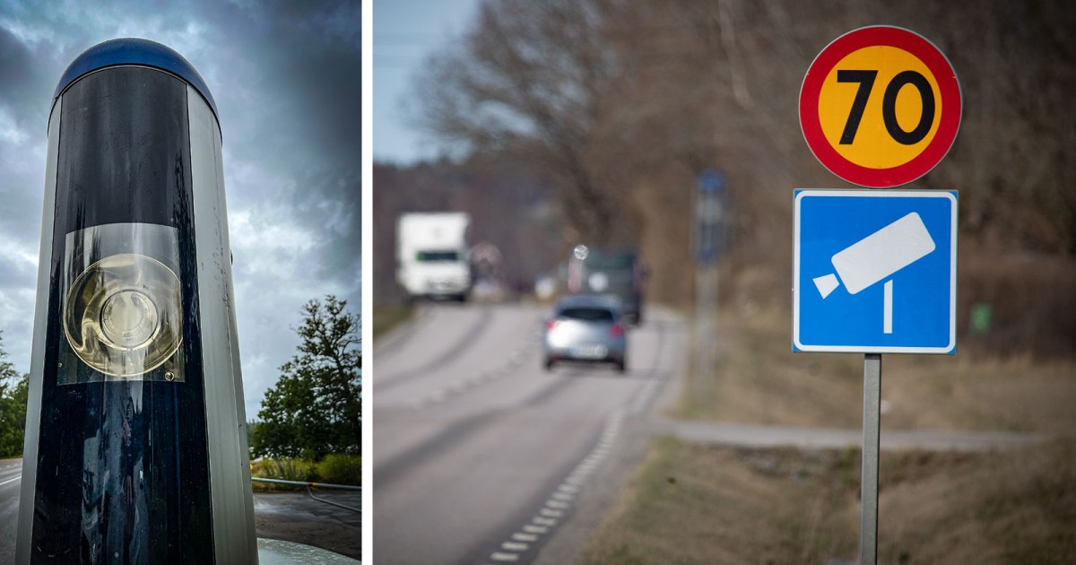 Rattsurfade framför fartkamera