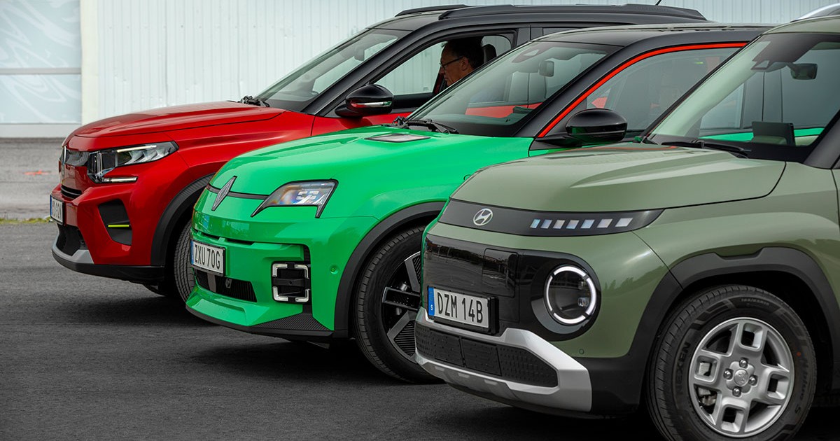 Tre elbilar i ladd-duell: Citroën får kämpa