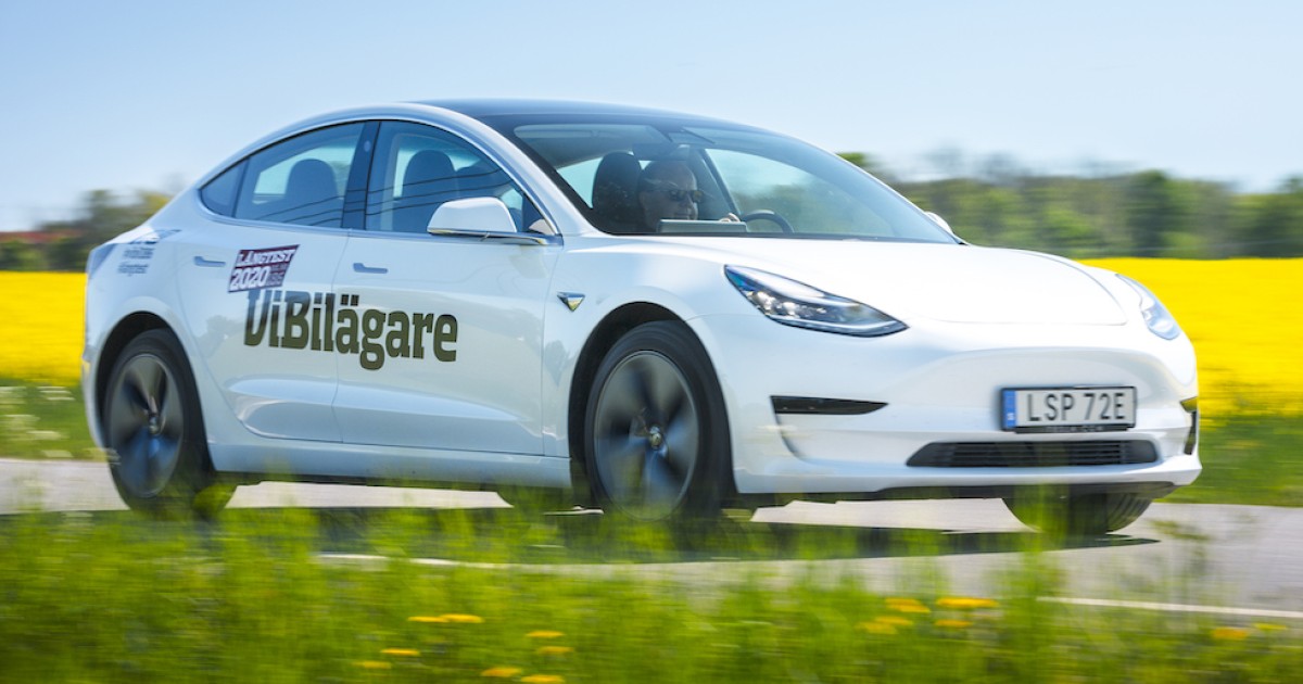 Tesla är bästa tjänstebilen enligt förarna direkt in på förstaplatsen
