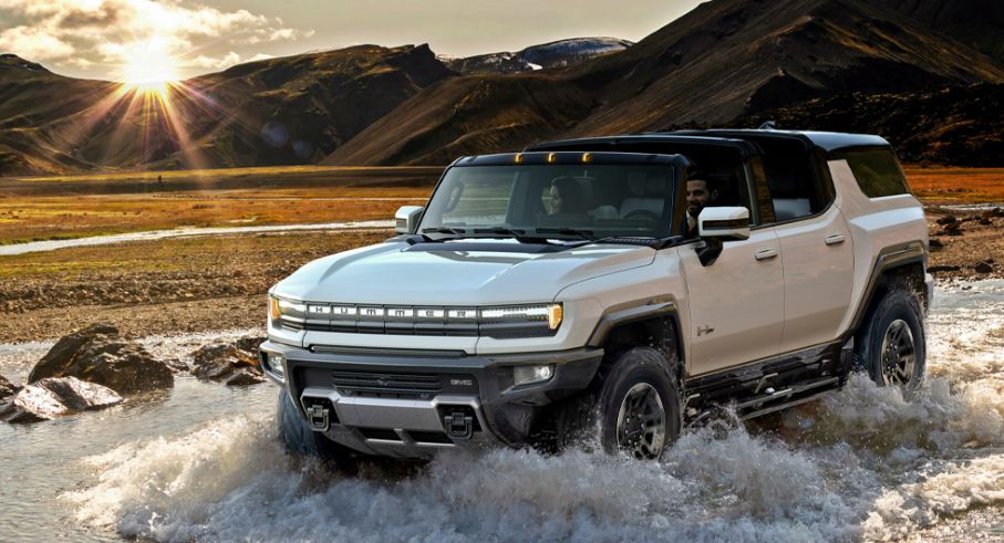 Hummer EV är en av många kommande elbilar från General Motors. Den ska börja säljas i slutet av 2022. Foto: Hummer