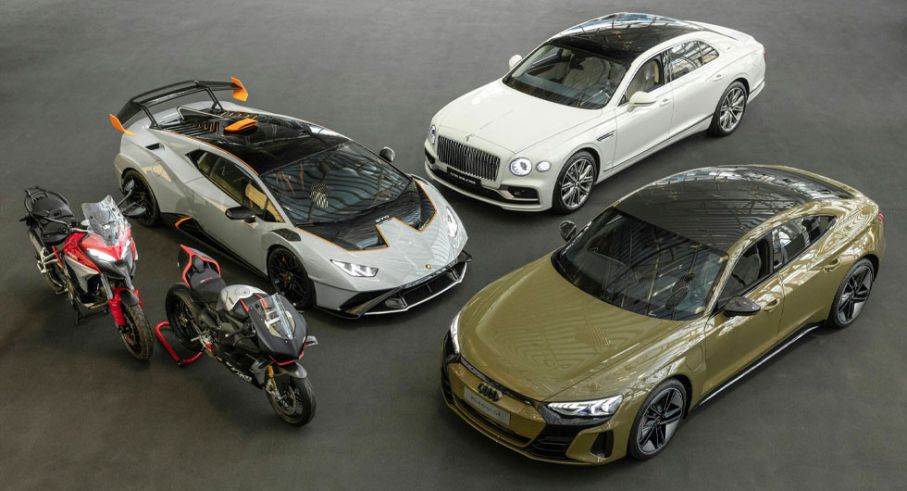 Audi Group är ett dotterbolag i Volkswagenkoncernen. De äger märkena Audi, Lamborghini, Bentley, Ducati och Italdesign.
