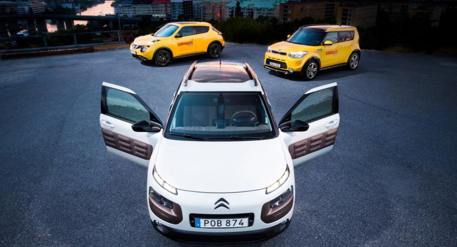 Bra betyg till samtliga bilar i detta ljustest. Nissan Juke och Kia Soul med Xenon-ljus var aningen vassare än Citroën C4 Cactus.