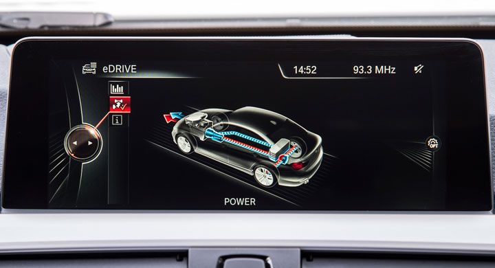 Prototypen BMW 3-serie laddhybrid.