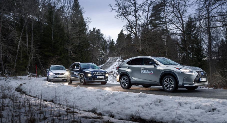 Fyrhjulsdrift i tre olika former.