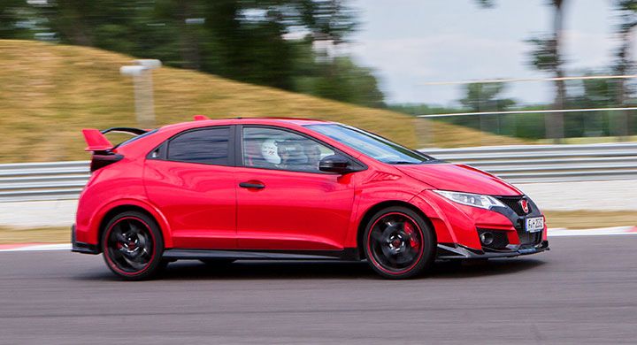 Nya Honda Civic Type R går som ett skott.