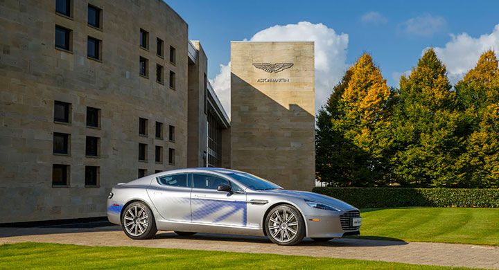 Eldrivna konceptet RapidE från Aston Martin.