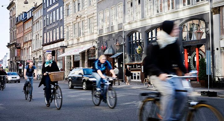 Cyklister i Köpenhamn kan njuta av "gröna vågor" vid trafikljusen.