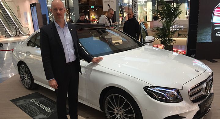 Mercedes svenska försäljningsdirektör, Christian Engelhardt tror att hälften av E-klasskunderna kommer att välja fyrhjulsdrift. Mycket tack vare den kommande All-Terrain-versionen. På bilden syns vanliga E-klass.