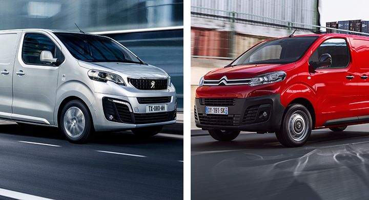 Peugeot Expert och Citroën Jumpy.