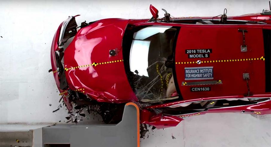 Tesla nådde inte toppbetyg i amerikanskt krocktest.