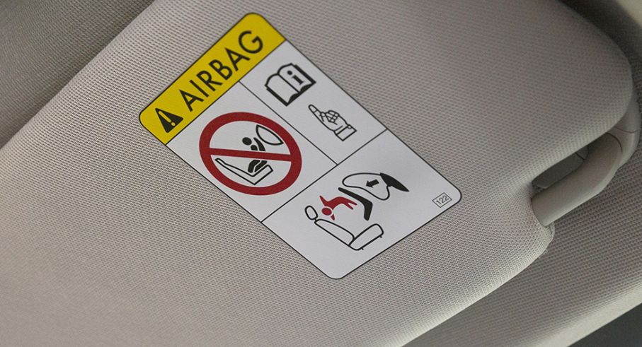 Airbag varning