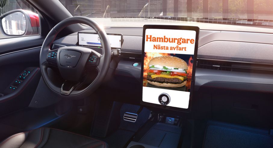 Så här skulle det kunna se ut om Fords nya patent tas i bruk. Bilden är ett montage.