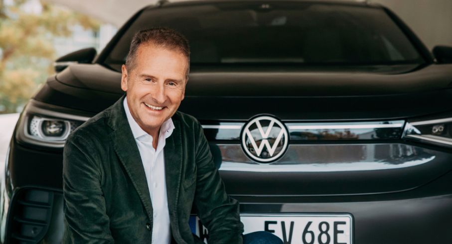 Volkswagens vd tror inte att vätgasdrivna bilar är en framtidslösning. Hans företag storsatsar på batteridrift. Foto: Volkswagen Group