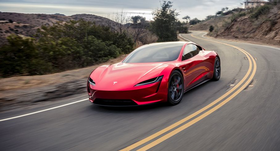 Tesla hann lova bort 80 exemplar av den kommande Roadster-modellen innan den möjligheten försvann från hänvisningsprogrammet. Foto: Tesla