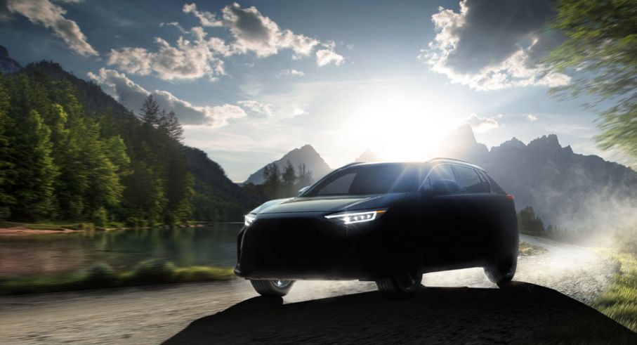 Någon ordentlig bild på Subaru Solterra finns inte ännu, men vi anar likheter med syskonmodellen Toyota bZ4X. Foto: Subaru