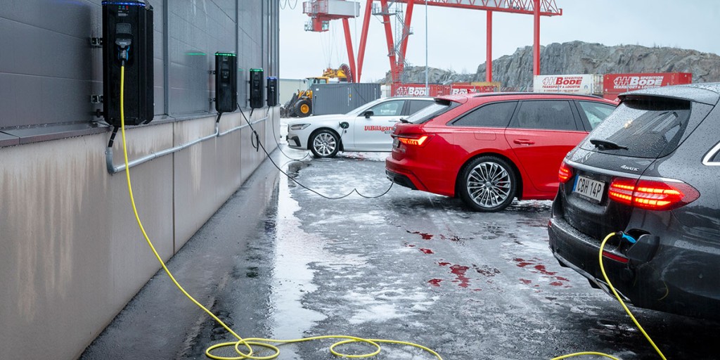 Ladda bilen på jobbet