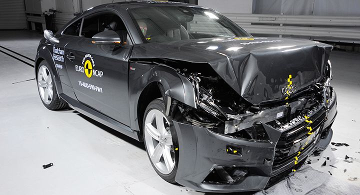 Audi TT i Euro NCAPs krocktest.